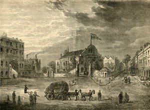 Old Kensington Church, noin 1750, c1876. tekijältä Unbekannt