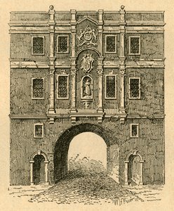 Vanha Lud Gate, painoksesta, joka julkaistiin noin 1750, 1897. tekijältä Unbekannt