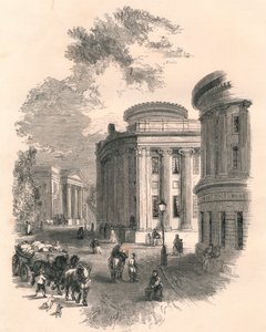 Vanha kaupungintalo ja liikerakennukset, Leeds, 1800-luku tekijältä Unbekannt