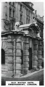 Old Water Gate, Embankment, Lontoo, 1920-luku tekijältä Unbekannt