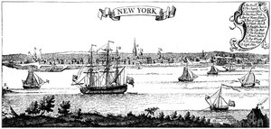Vanha näkymä New Yorkista, 1730 c1880 tekijältä Unbekannt