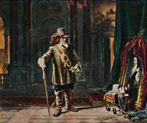 Oliver Cromwell 1599-1658. - Schraderin maalaus, 1934. tekijältä Unbekannt