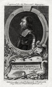 Oliver Cromwell, Englannin lordi Protector, 1750 tekijältä Unbekannt
