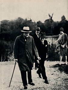 Lomalla poikansa kanssa Italiassa, 1920-luku, 1945. tekijältä Unbekannt