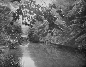 Wissahickon Creekissä, Fairmount Parkissa, Philadelphiassa, 1897. tekijältä Unbekannt