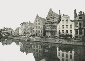 Scheldtin pankissa, Gentissä, Belgiassa, 1895. tekijältä Unbekannt