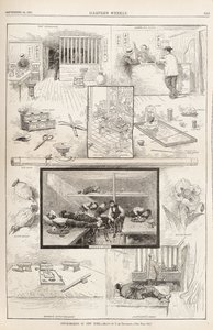 Oopiumin tupakointi New Yorkissa Harpers Weeklystä, 24. syyskuuta 1881, 1881 tekijältä Unbekannt