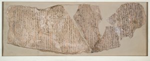 Ostracon, kaiverrettu hieraattisesti, XIX. dynastia c1292 eKr. - c1190 eKr. tekijältä Unbekannt