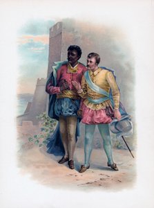 Othello ja Iago, 1891 tekijältä Unbekannt