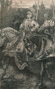 Otterburn - The Advance of Hotspur, 1388, c1910 tekijältä Unbekannt