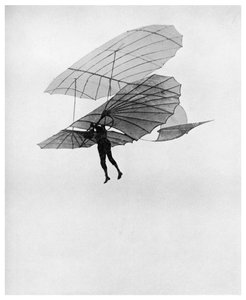 Otto Lilienthal tekee yhden viimeisistä lennoistaan, 1896 1956 tekijältä Unbekannt