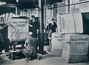 Khakipaalien pakkaaminen hallitukselle lähetettäväksi, 1914 tekijältä Unbekannt
