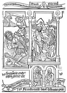 Sivu Biblia Pauperumista, 1400-luku, 1870 tekijältä Unbekannt