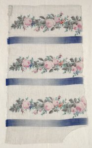 Maalattu Organdy Strip, 1800-luvun puoliväli. tekijältä Unbekannt