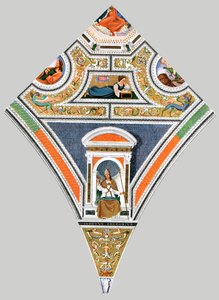 Maalattu koristelu Santa Maria del Popolon kirkossa, Roomassa, Italiassa, 1928. tekijältä Unbekannt
