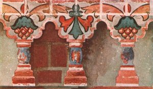 Maalattu galleria Johannes Kastajan kirkossa Toltshkovossa Jaroslawissa, Venäjällä, c1695, 1928. tekijältä Unbekannt