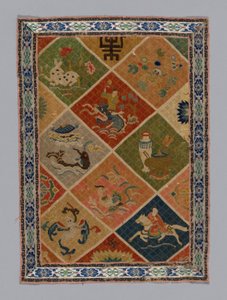 Paneelipukukangas, Kiina, Qing-dynastia 1644-1911, 18751900. tekijältä Unbekannt