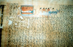 Papyrus muinaisesta egyptiläisestä kuolleiden kirjasta tekijältä Unbekannt
