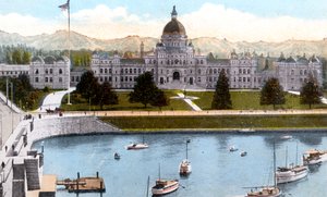 Parlamenttirakennukset, Victoria, Brittiläinen Kolumbia, Kanada, 1900-luku tekijältä Unbekannt