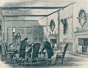 Parlor of the Three Crowns Inn, Lichfield, 1907 tekijältä Unbekannt