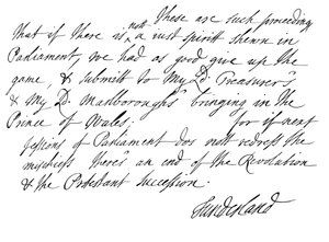 Osa Sunderlandin kolmannen jaarlin Charles Spencerin 1678 1840 kirjoittamasta kirjeestä tekijältä Unbekannt