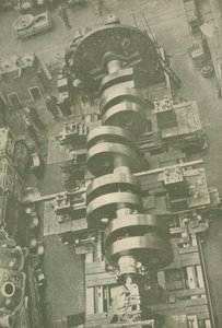 Osa kampiakselia M.V. Britannic White Star, 27 000 tonnia, vuodelta 1930. tekijältä Unbekannt