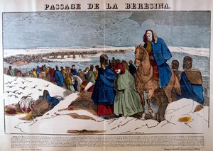 Berezinan kulku, 28. marraskuuta 1812, 1800-luku tekijältä Unbekannt