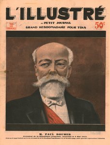 Ranskan tasavallan presidentti Paul Doumer murhattiin 6. toukokuuta 1932. tekijältä Unbekannt