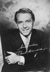 Paul Henreid 1908-1992, itävaltalaissyntyinen amerikkalainen näyttelijä ja ohjaaja, 1940-luku tekijältä Unbekannt