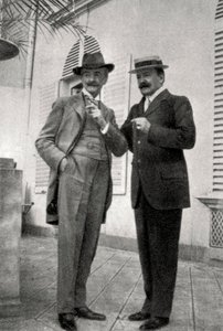 Paul Hervieu ja Marcel Prevost, ranskalaiset kirjailijat ja dramaturgit, 1905 tekijältä Unbekannt