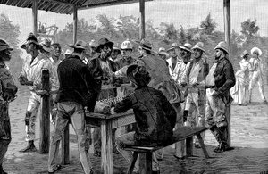 Länsi-Intian työntekijöiden palkkaa, 1888 tekijältä Unbekannt