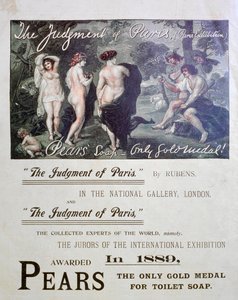 Päärynäsaippuamainos, 1897 tekijältä Unbekannt
