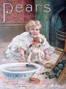 Päärynäsaippuamainos, 1900 tekijältä Unbekannt