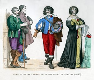 Talonpojat, herrasmies ja rouva, 1635 1882-1884 tekijältä Unbekannt