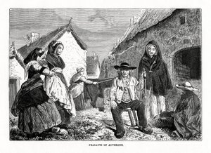 Auvergnen talonpojat, Ranska, 1800-luku tekijältä Unbekannt