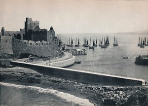 Peel - Vanha linna ja satama, 1895 tekijältä Unbekannt