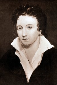 Percy Bysshe Shelley, englantilainen romanttinen runoilija, 1800-luku tekijältä Unbekannt