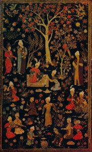 Persian Papier Mache -kirjan kansi, c1600 tekijältä Unbekannt