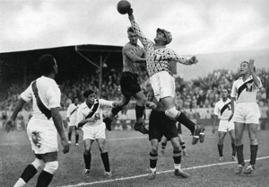 Perus-olympiajoukkue toiminnassa, Berliinin olympialaiset, 1936 tekijältä Unbekannt