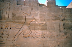 Farao Seti, Orjien vangitseminen, Luxor, Egypti tekijältä Unbekannt