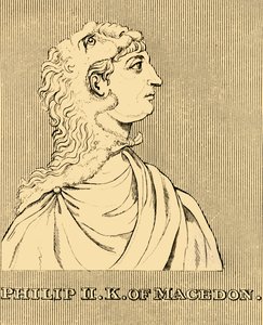 Philip II Makedonian kuningas, 382-336 eKr., 1830. tekijältä Unbekannt