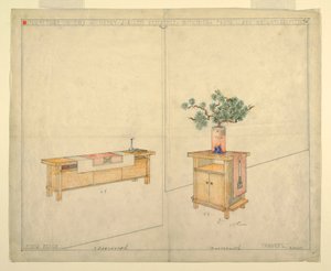 Pianopenkki ja Taboret, Henry J.Allen Residence, Wichita, KA, 1917 tekijältä Unbekannt