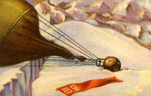 Piccardin korkeustutkimusilmapallo laskeutuu Alpeille, 1931, 1932. tekijältä Unbekannt