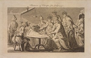 Kuva Euroopasta heinäkuulta 1772, 1772 tekijältä Unbekannt