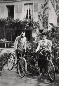 Pierre ja Marie Curie, ranskalaiset fyysikot, 1906 tekijältä Unbekannt