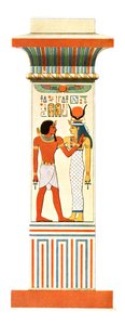 Pilasteri Amenophis III:n Amun-Re-temppelistä Karnakissa, Egyptissä, 1928. tekijältä Unbekannt