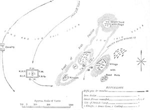 El Tebin taistelun suunnitelma, 29. helmikuuta 1884, c1881-85 tekijältä Unbekannt