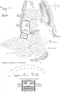 Hasheenin taistelun suunnitelma, 20. maaliskuuta 1885, c1885 tekijältä Unbekannt