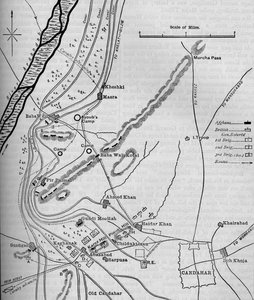 Candaharin taistelun suunnitelmat, 1. syyskuuta 1880, c1880 tekijältä Unbekannt