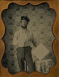 Rappaaja Oilskin Hatissa, 1850-60-luku. tekijältä Unbekannt